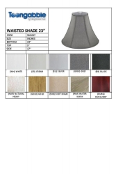 23" WAISTED PLAIN SHADE - Ass Colours - Click for more info